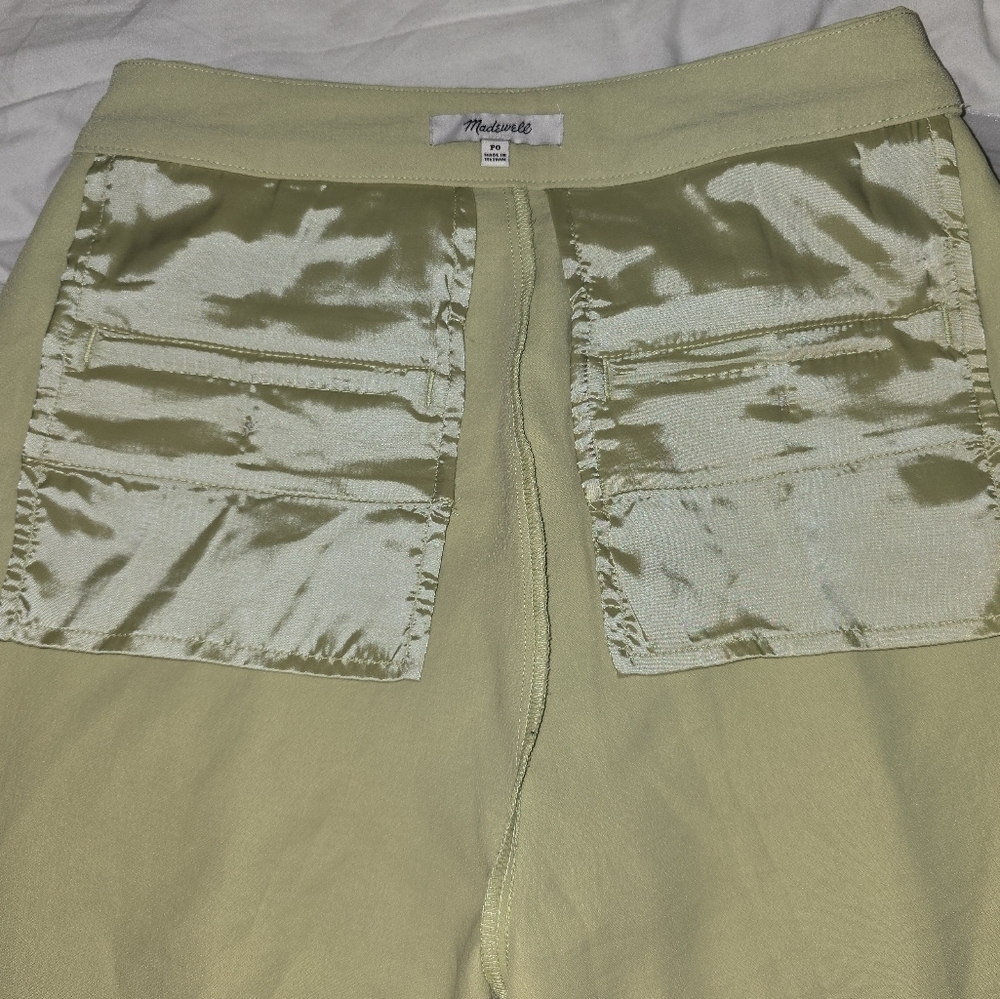 Madewell Cream Chinos Wide-Leg Classic Pleats - Picture 13 of 13